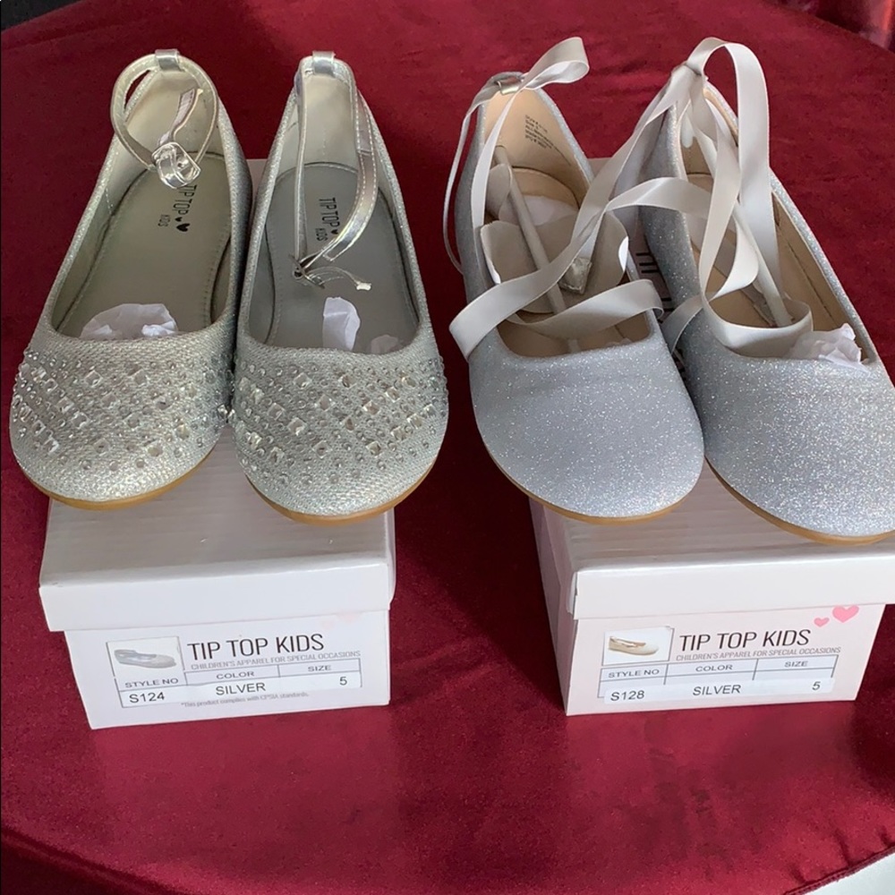 Girls dress shoes gray